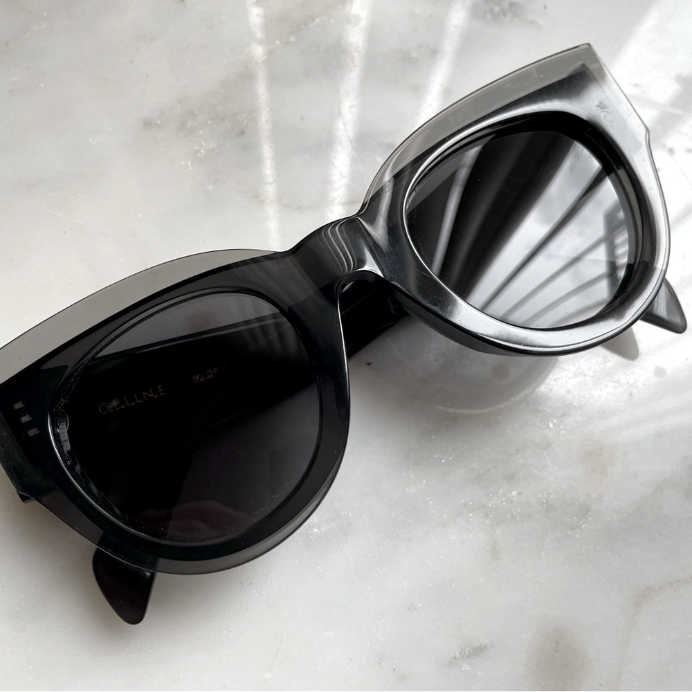 Celine Petra Sunglasses Cateye Black